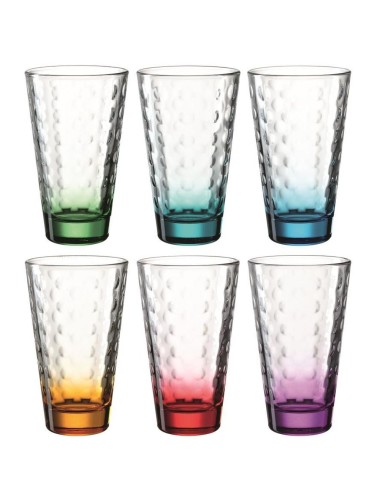 Lot De 6 Verres Haut Peps Multicolore
