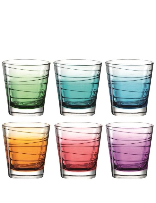 6 Verres Vario 25 Cl Couleur