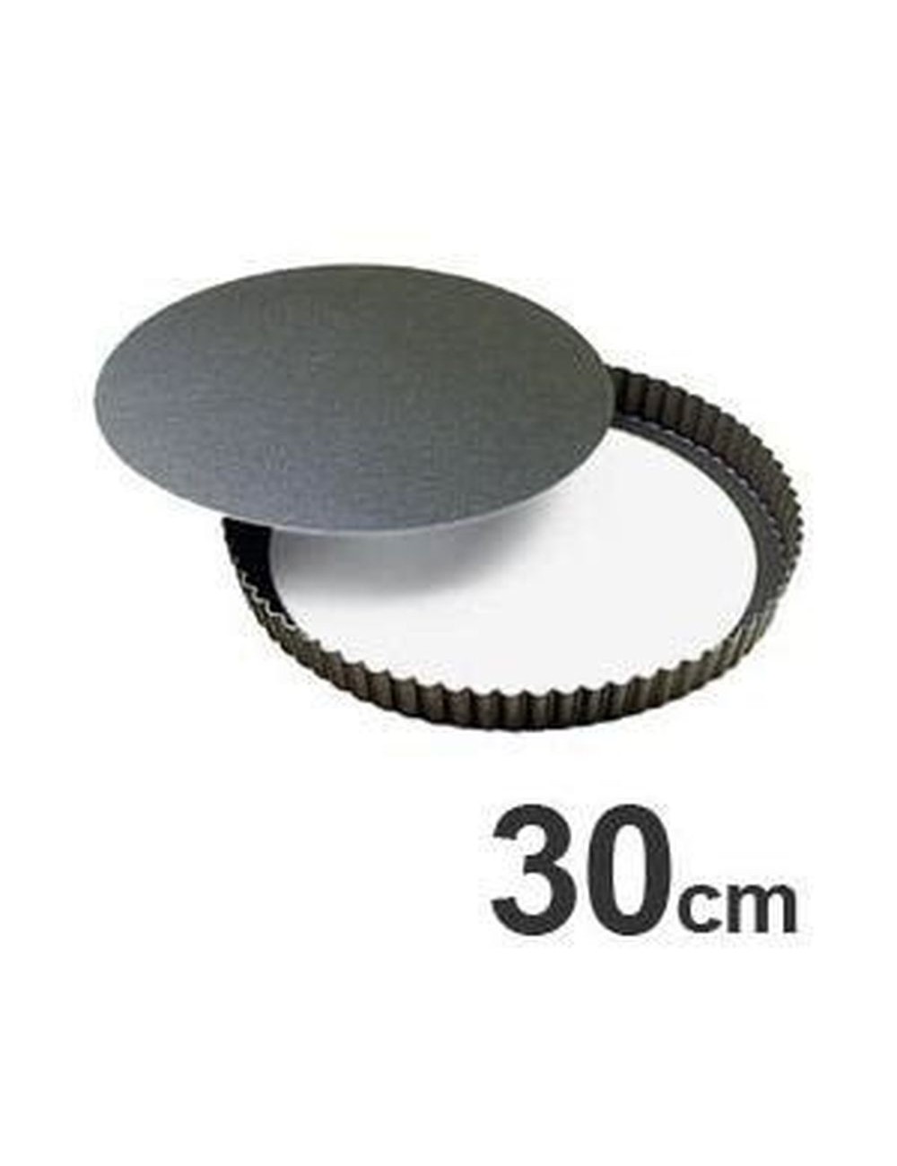 Moule À Tarte 30 Cm Anti-Adhérent Fond Amovible