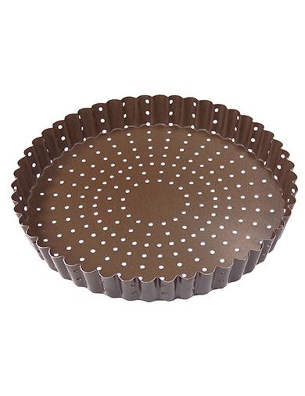 Tourtière Cannelée Perforée 28 Cm