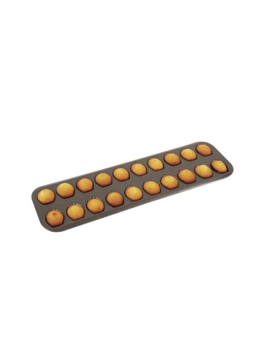 Plaque 20 Madeleines En Tôle Anti-Adhérente