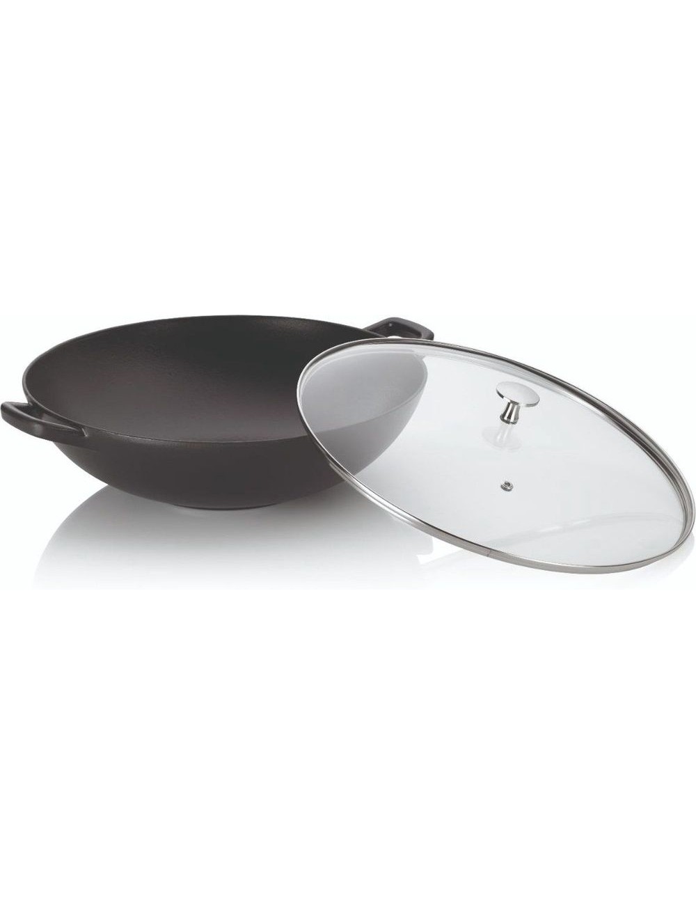 Wok Calido En Fonte Noire 36 Cm