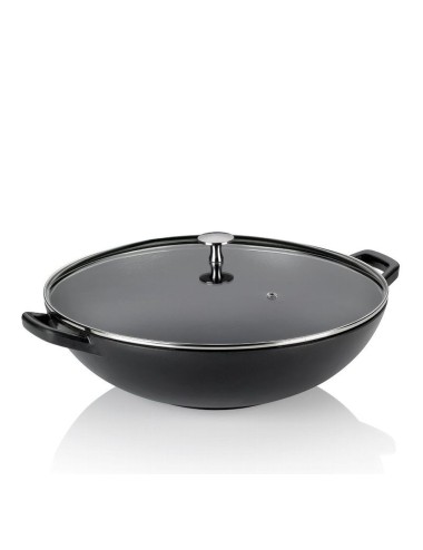 Wok Calido En Fonte Noire 36 Cm