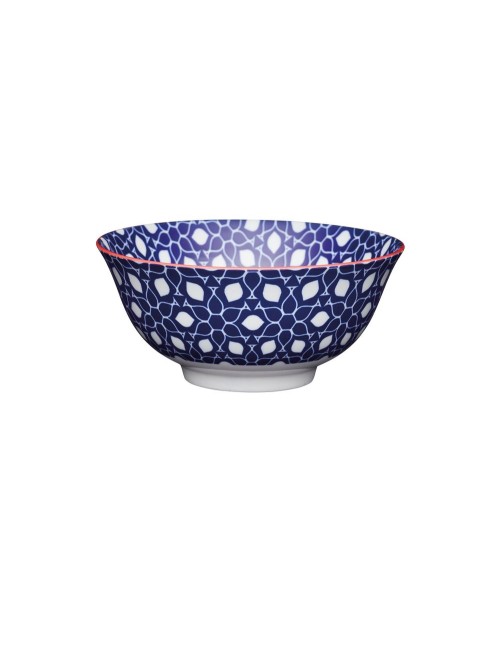 Bol Buddha Bowl - Motifs Floraux Bleus Diam. 15,7 cm / H. 7,5 cm