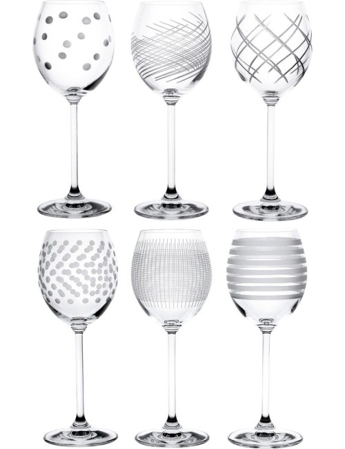 6 Verres À Pied Eau Oslo 35 Cl