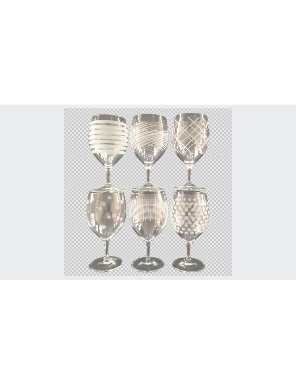 6 Verres À Pied Rose Oslo 33 Cl