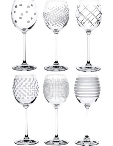 6 Verres À Pied Vin Oslo 26Cl