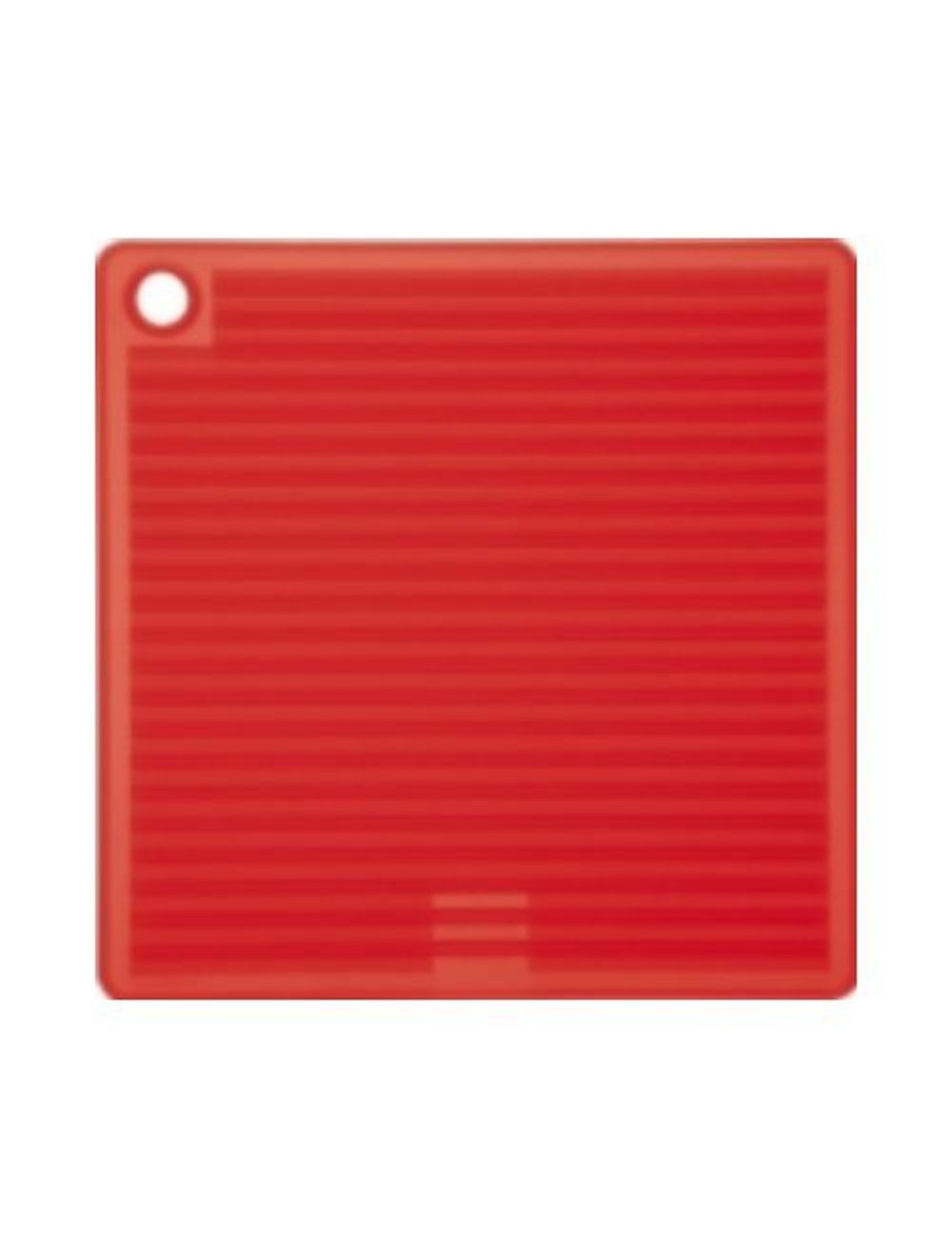Manique Carrée En Silicone Rouge