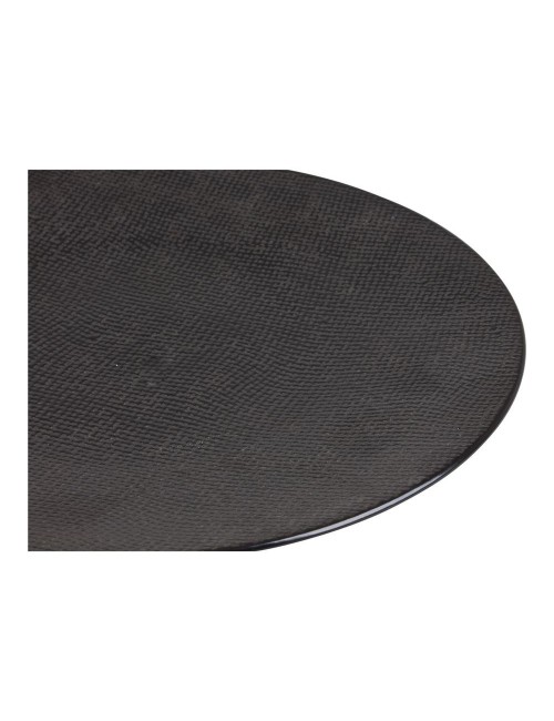 Assiette Plate Vesuvio Noire 27 Cm
