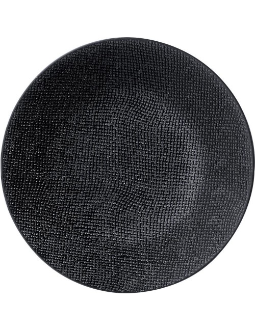 Assiette Plate Vesuvio Noire 27 Cm