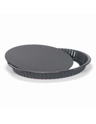 Moule À Tarte Émaillé Fond Amovible 30 Cm