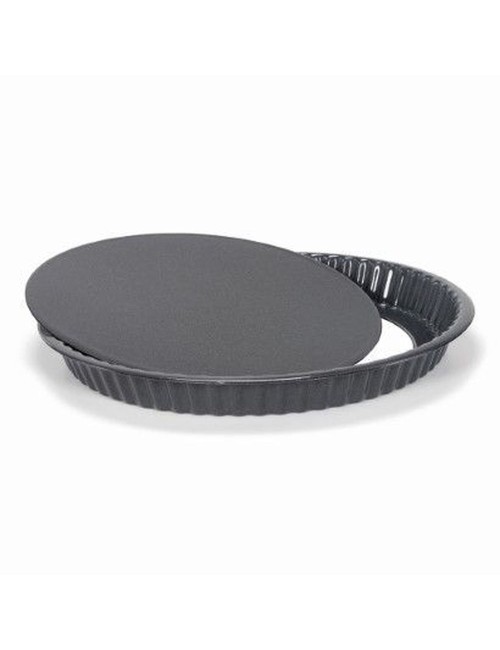 Moule À Tarte Émaillé Fond Amovible 30 Cm