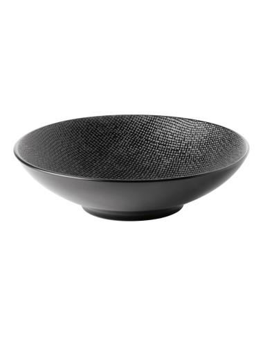 Assiette Creuse Vesuvio Noir 19 Cm