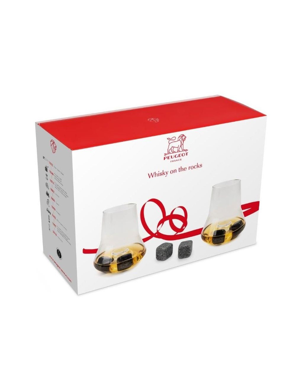 Coffret 2 Verres À Whisky + 6 Glaçons Granite On The Rocks