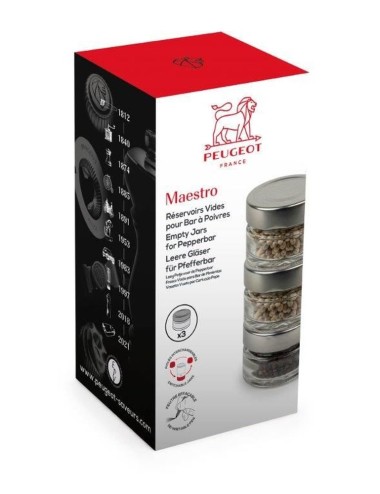 Kit De 3 Fioles Vides Pour Moulin Maestro
