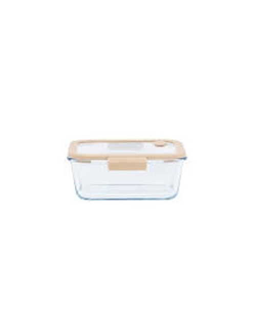 bte rectangle avec valve vide aire 460ml