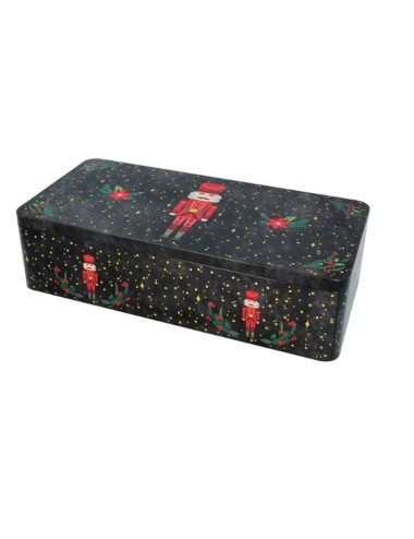 boite en métal nutscracker pour biscuit 40x20x9 cm