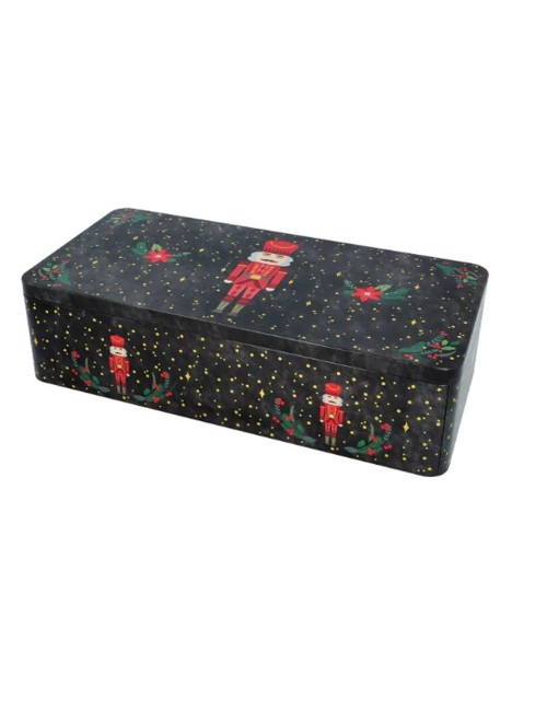 boite en métal nutscracker pour biscuit 40x20x9 cm