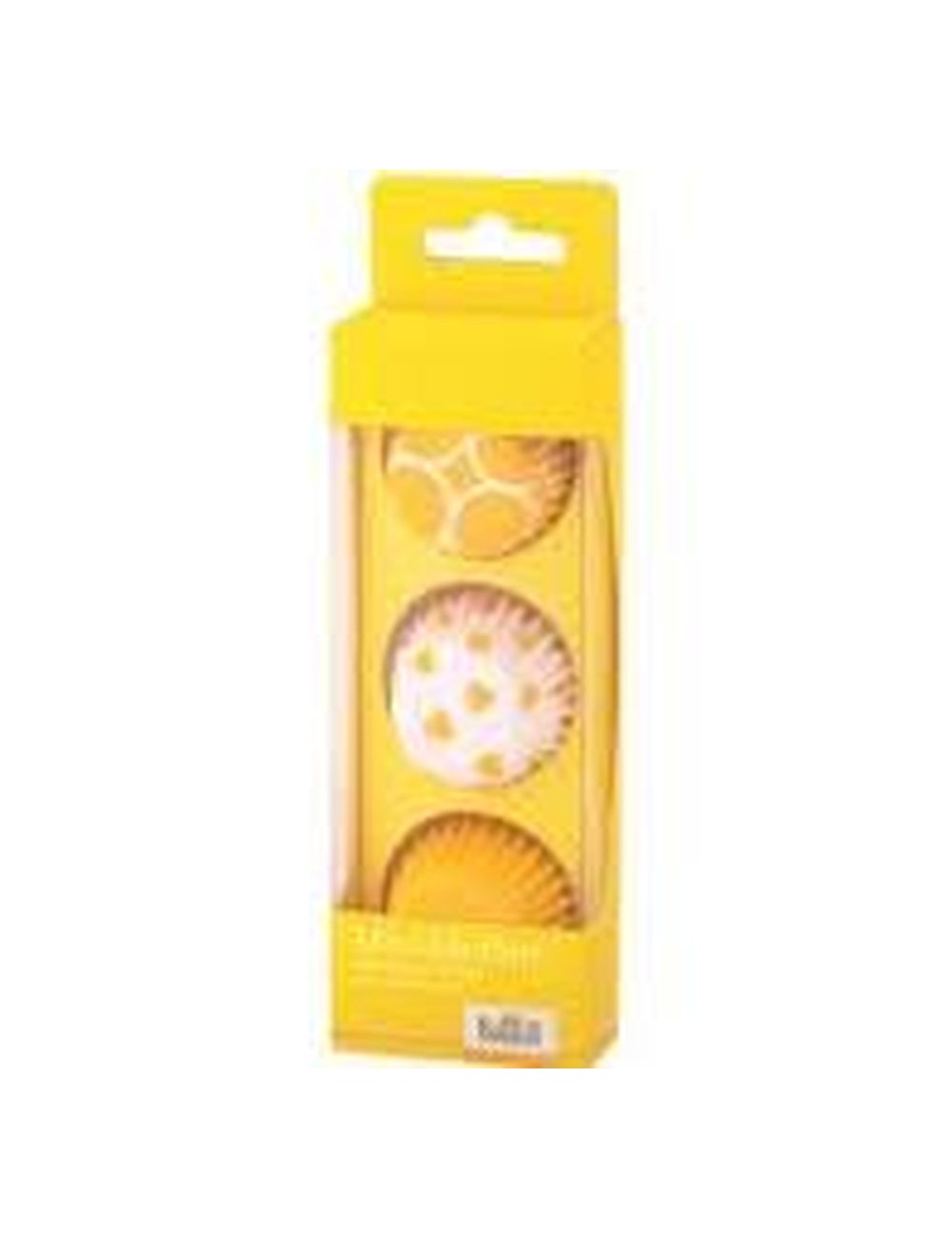 caisette en papier pour mini muffin jaune 72