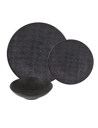 Assiette À Pâtes Vesuvio Noir 25 Cm