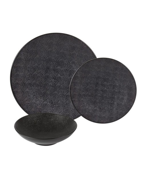 Assiette À Pâtes Vesuvio Noir 25 Cm