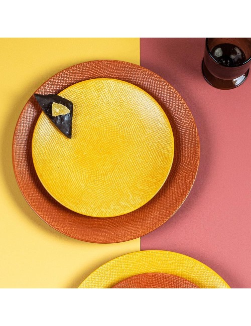 Assiette Dessert Vesuvio Safran 21 Cm