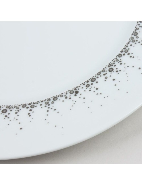 Assiette plate BOREALIS gris 27cm