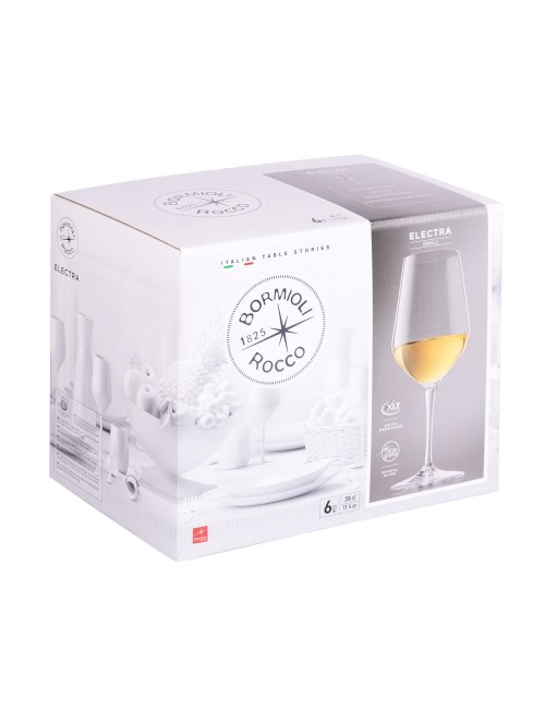 Lot de 6 verres à pied ELECTRA 35cl