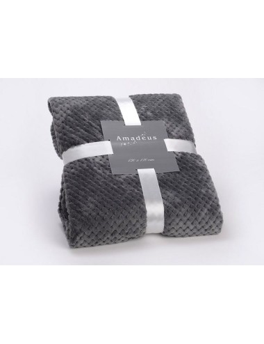 Plaid Damier anthracite 130 x 170cm