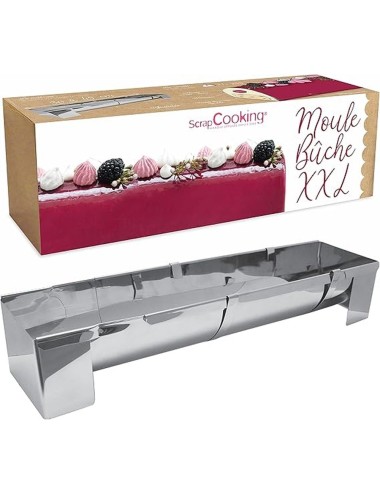 Moule à bûche inox XXL