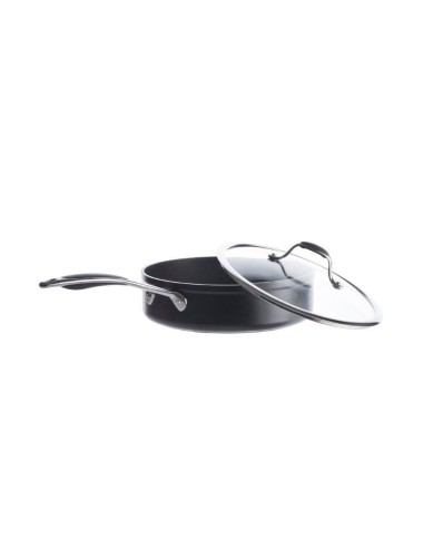 Sauteuse aluminium forgé + couvercle 24cm