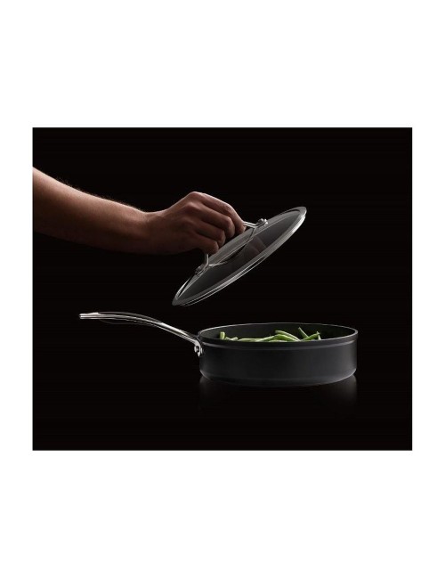 Sauteuse aluminium forgé + couvercle 24cm