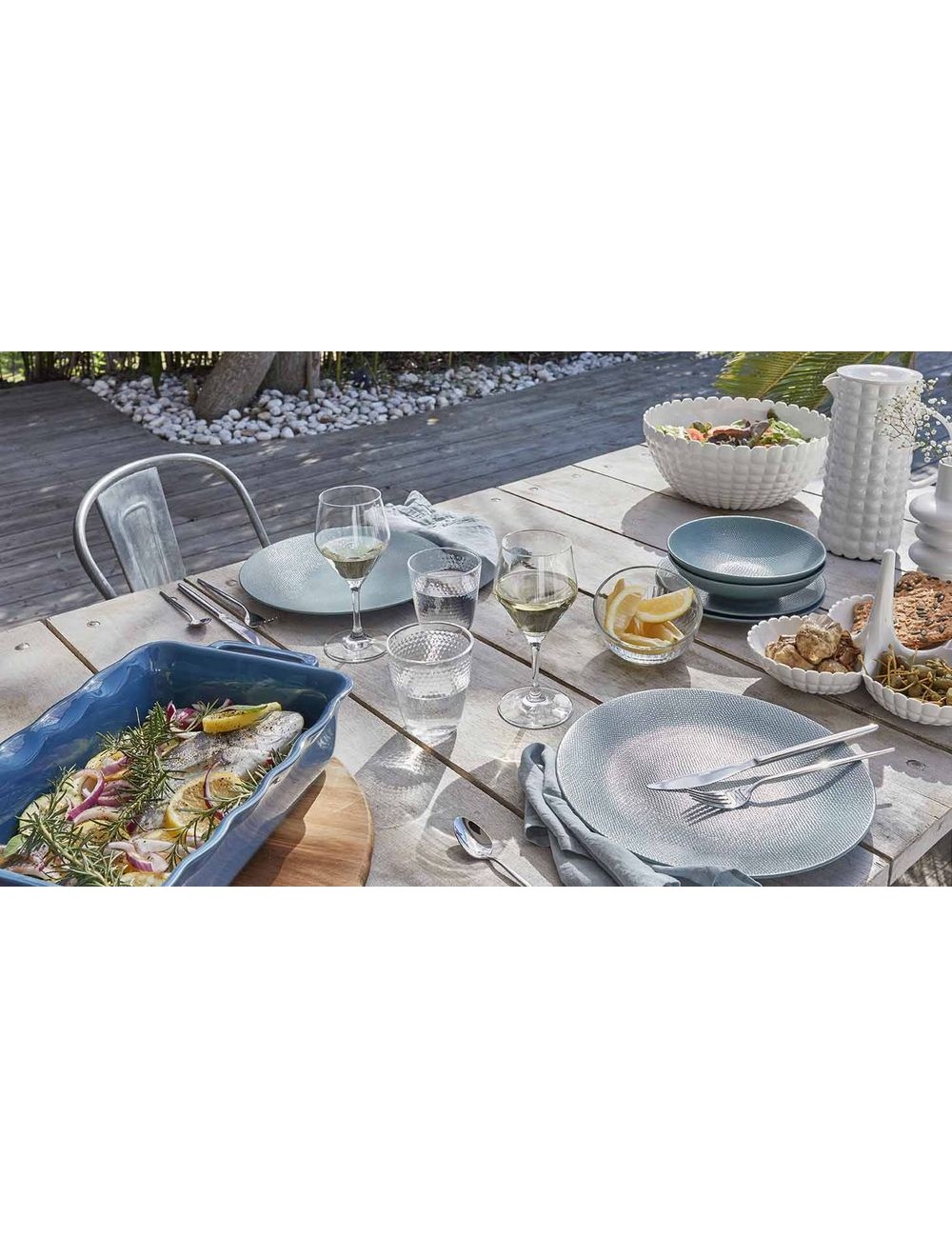 Assiette Dessert Vesuvio Bleu 21 Cm