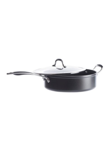Sauteuse aluminium forgé + couvercle 28cm