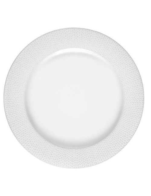 Assiette plate Grain de malice blanc 27 cm