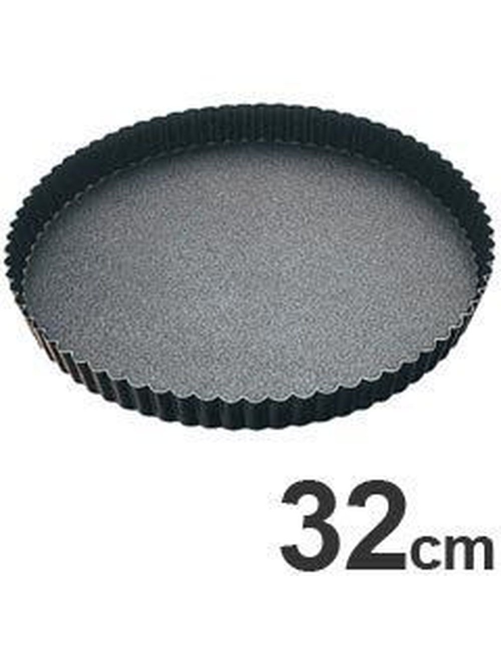 Moule à tarte cannelée fond fixe 32 cm