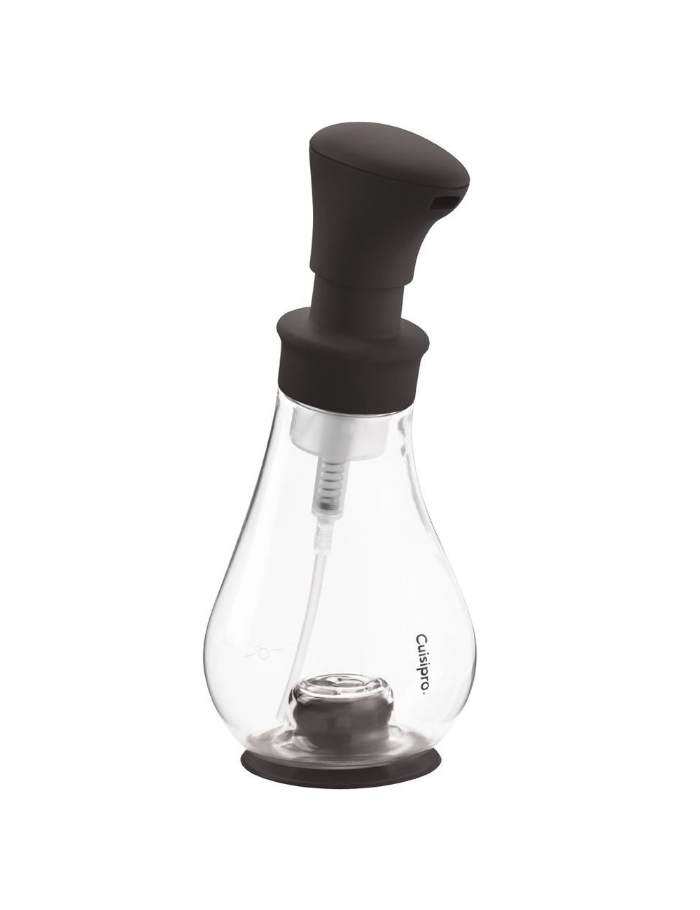 Distributeur à savon noir 390 ml / 22 x diam. 9 cm