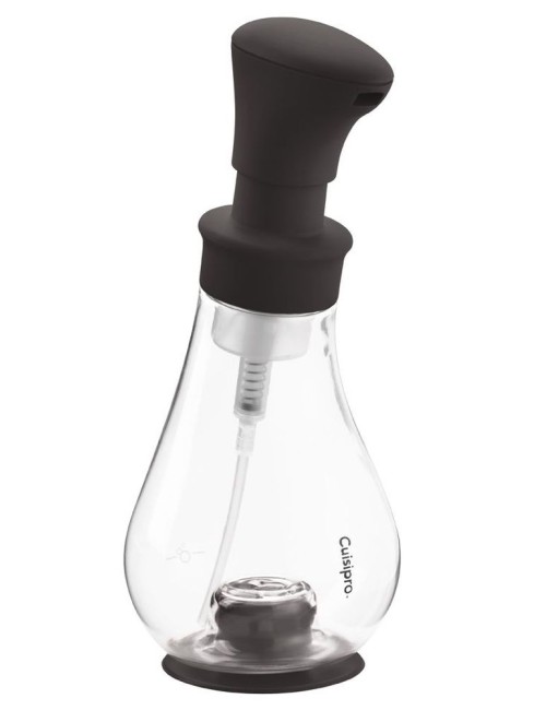 Distributeur à savon noir 390 ml / 22 x diam. 9 cm