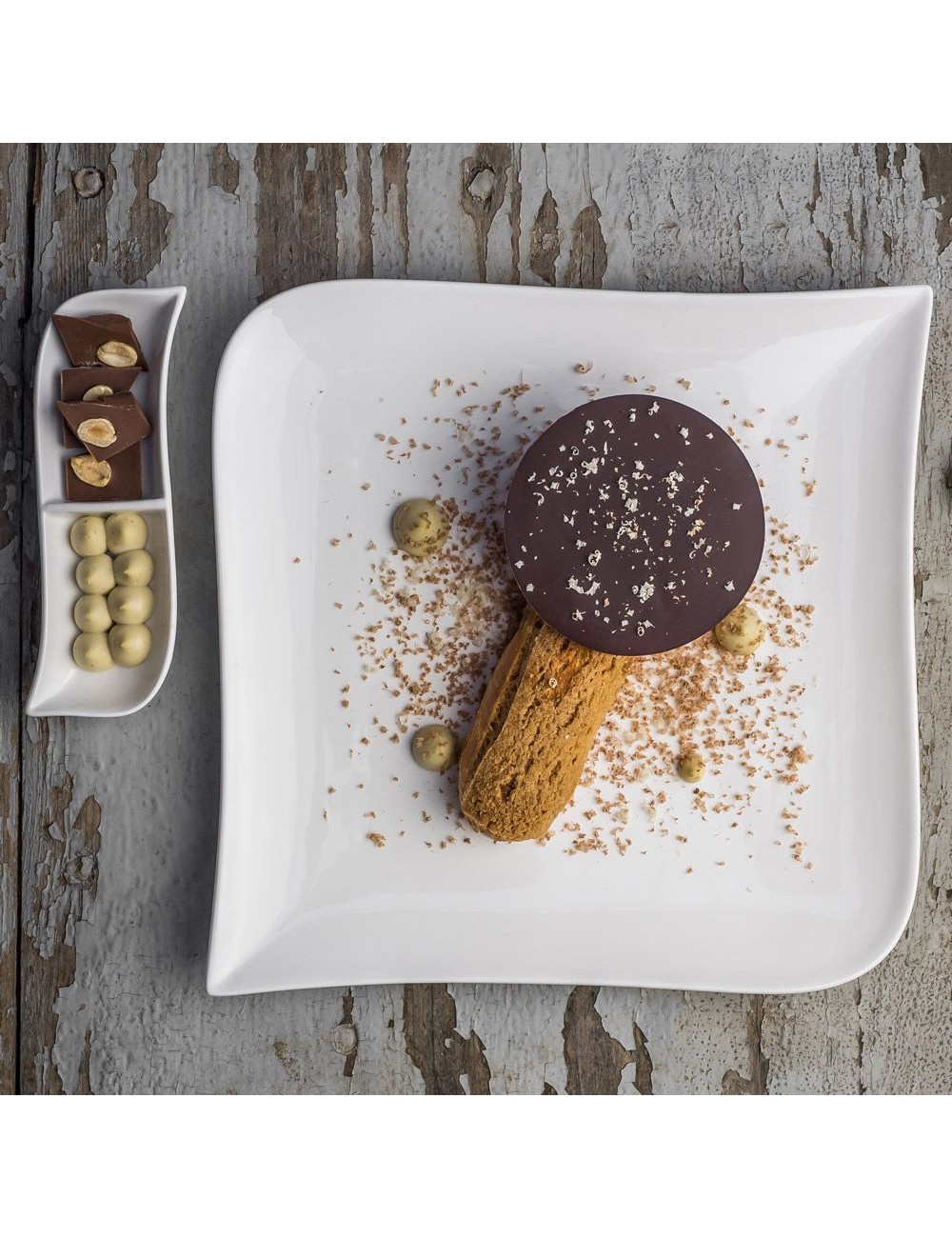 Assiette Plate Melody Crème 25,5Cm