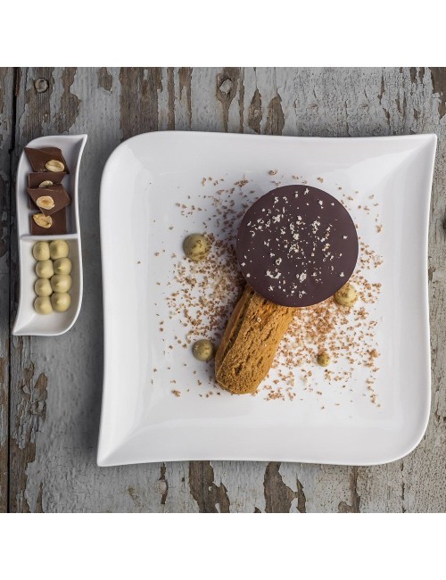 Assiette Plate Melody Crème 25,5Cm