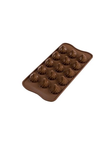 Moule silicone à chocolat flammes