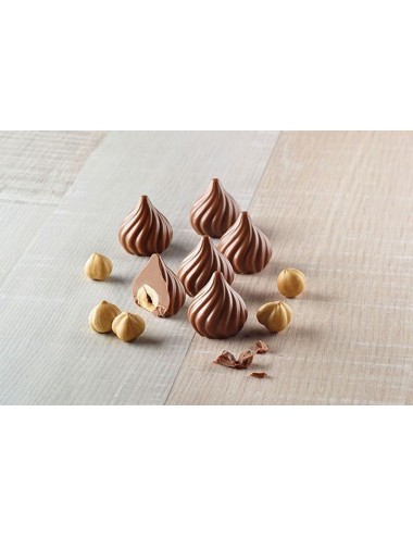 Moule silicone à chocolat flammes