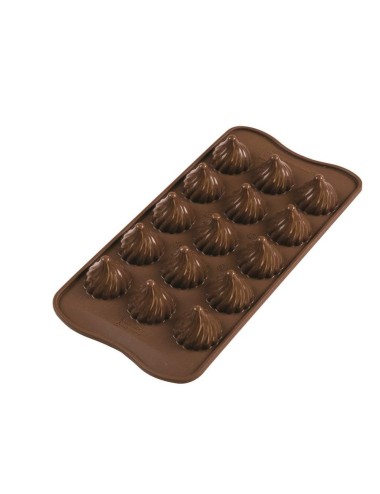 Moule silicone à chocolat flammes