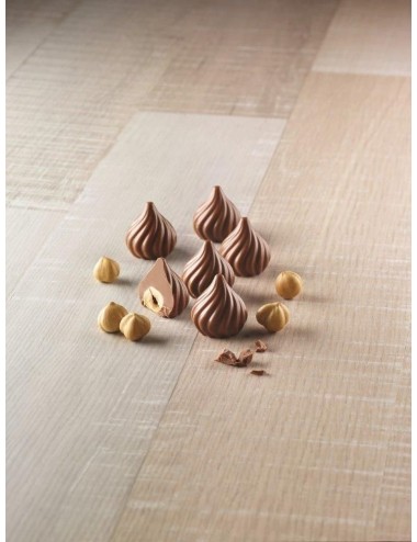 Moule silicone à chocolat flammes