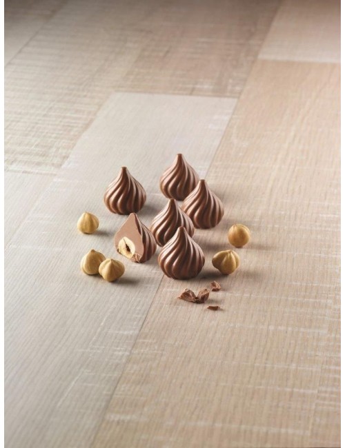 Moule silicone à chocolat flammes