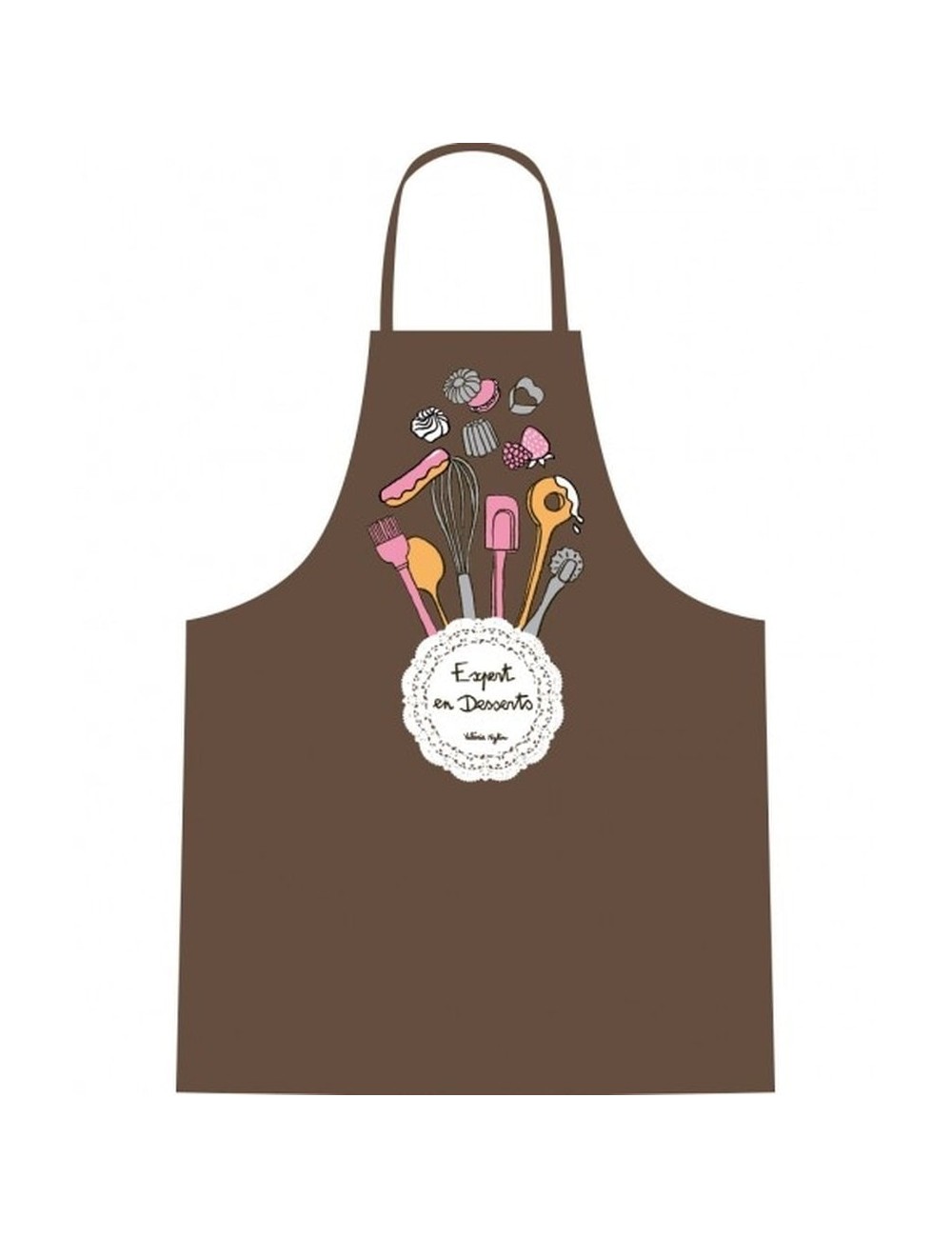 Tablier Adulte Expert En Dessert Marron