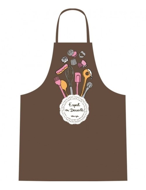 Tablier Adulte Expert En Dessert Marron