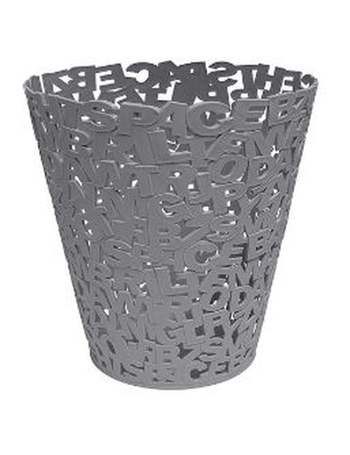 Corbeille À Papier Lettre Gris