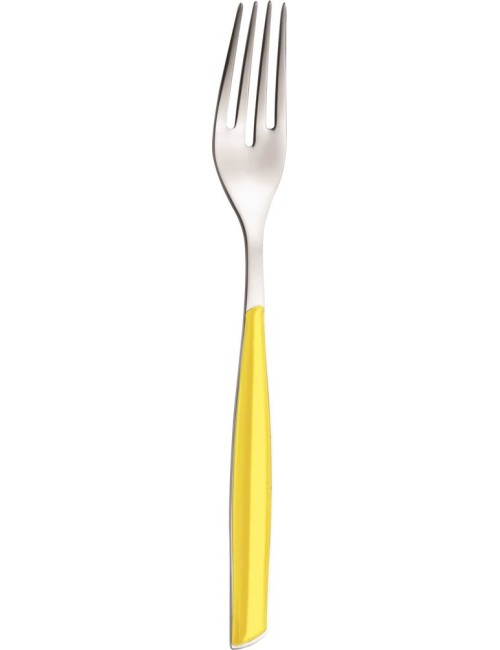 Fourchette De Table Glamour Jaune