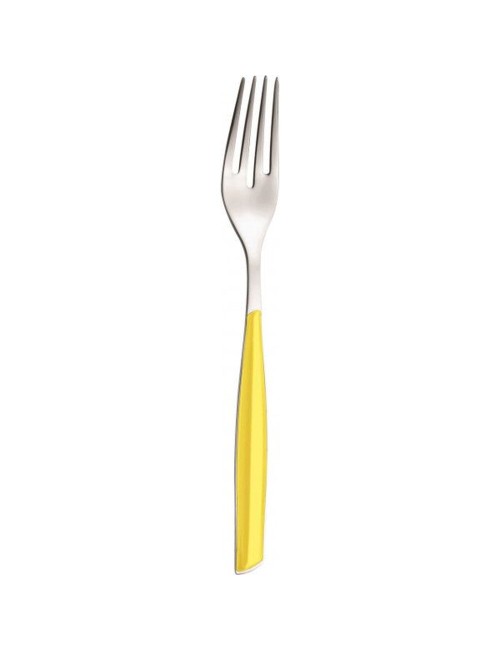 Fourchette De Table Glamour Jaune